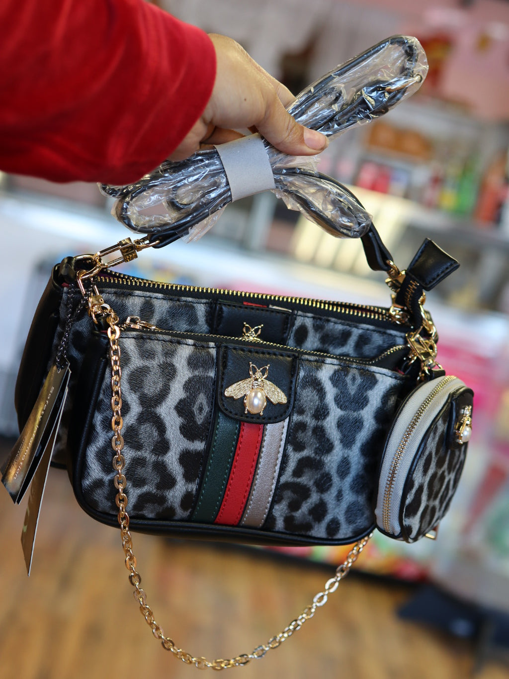 Esme 3 Piece Crossbody Purse Black
