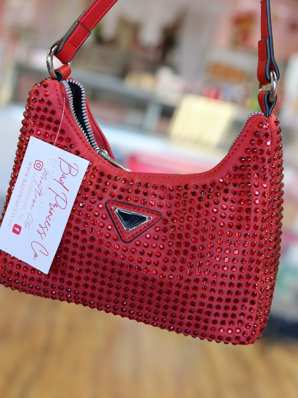 Dorothy Red Rhinestone Small Handbag