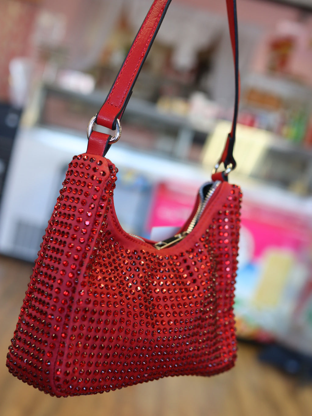Dorothy Red Rhinestone Small Handbag