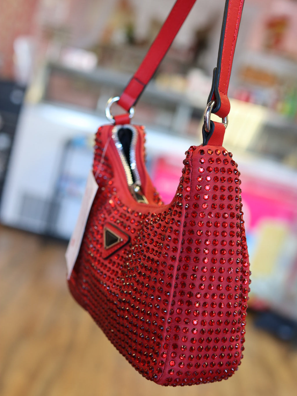 Dorothy Red Rhinestone Small Handbag