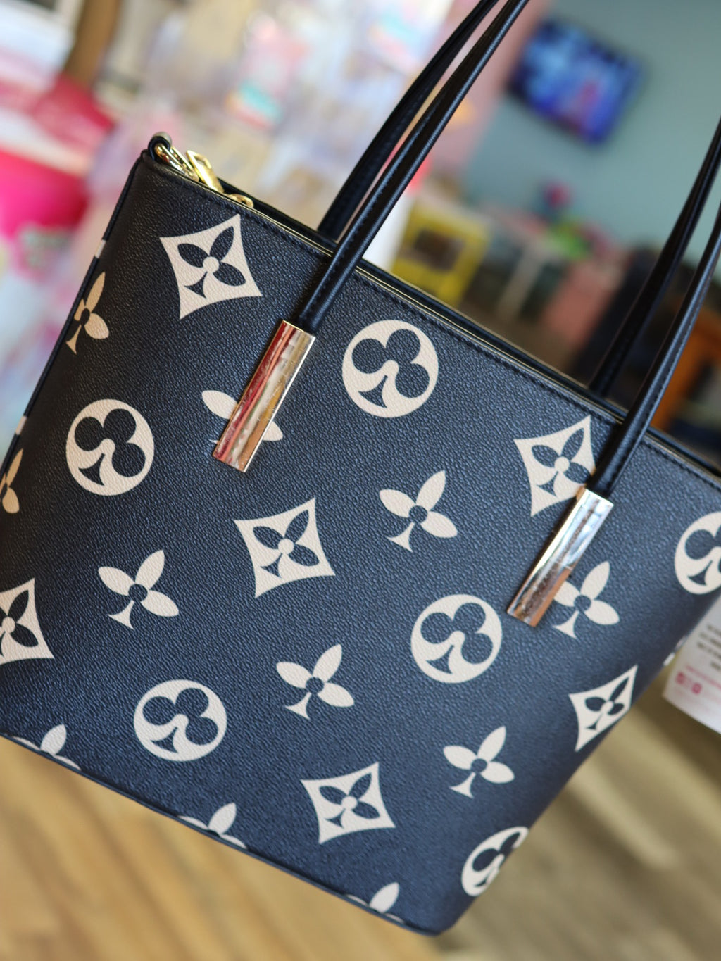 Layla Black Medium Handbag