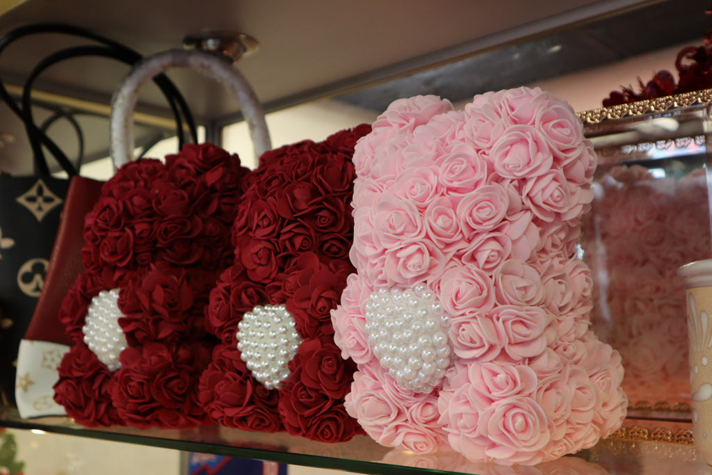 Rose Bears with Pearls
