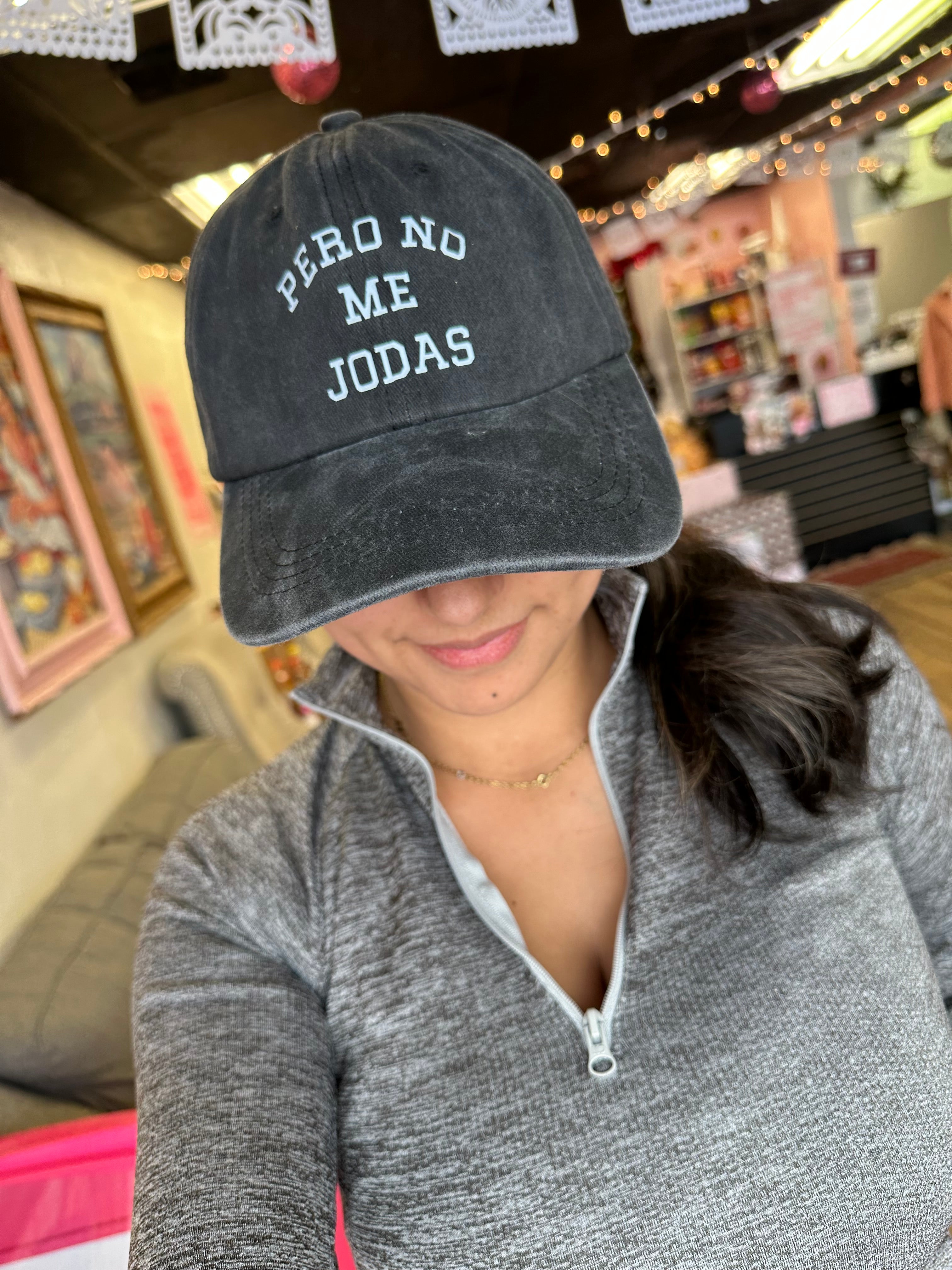 No Me Jodas Black Ball Cap